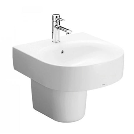 Chau Rua Lavabo TOTO LHT766CR#XW Treo Tuong Chan Ngan