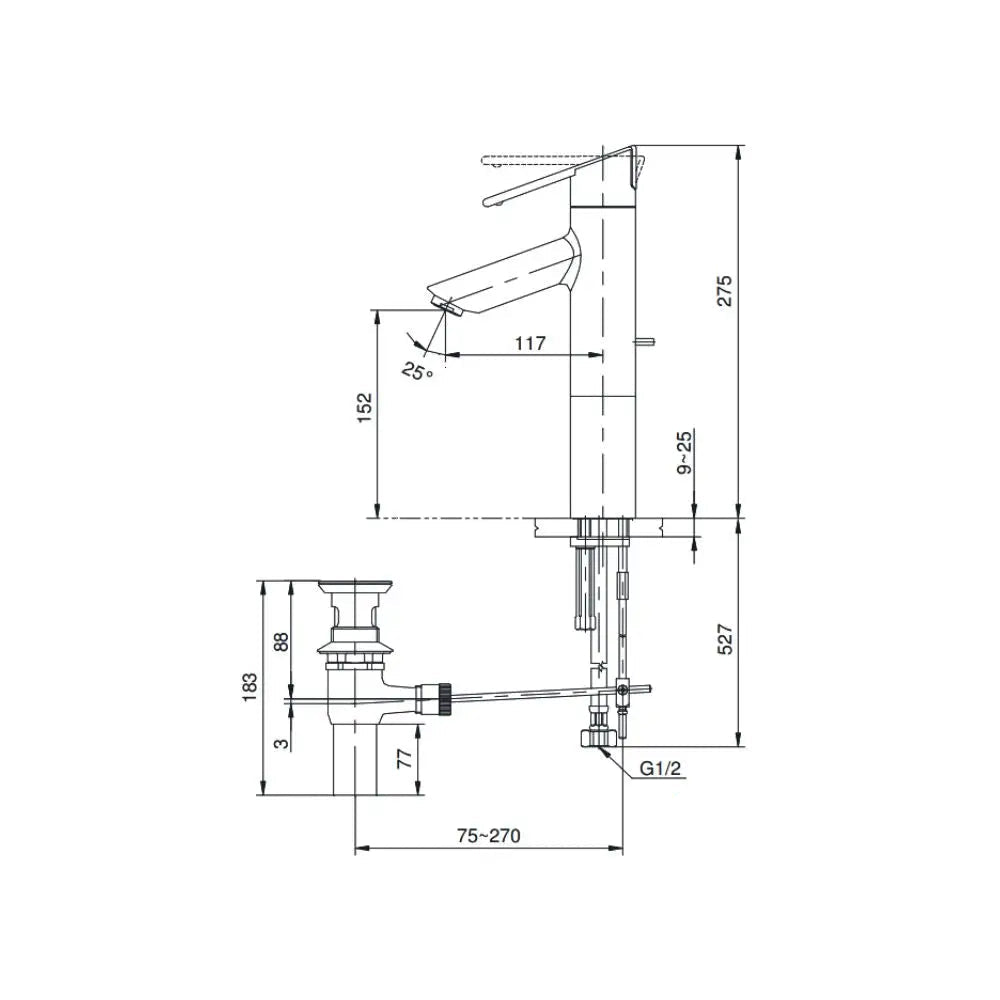 Vòi chậu gật gù nóng lạnh TS240AX | Thiết Bị Vệ Sinh TOTO
