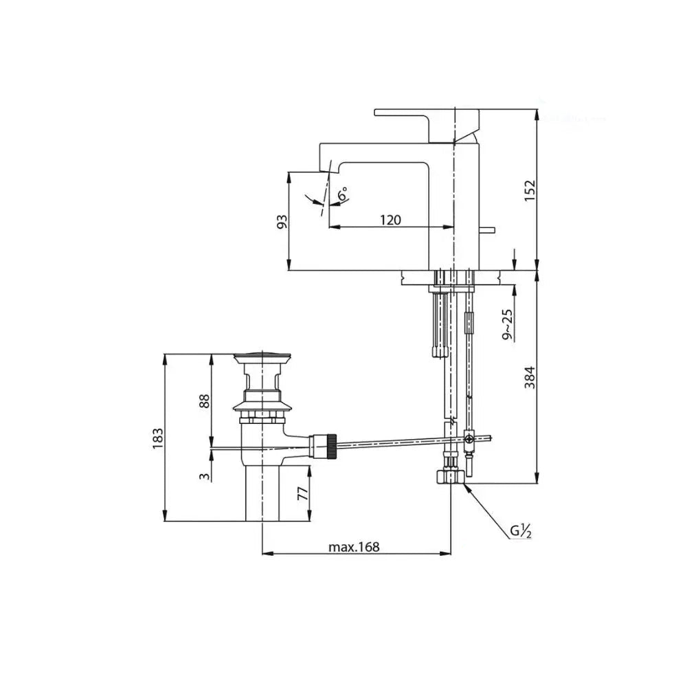 Vòi chậu gật gù nóng lạnh TS250A | Thiết Bị Vệ Sinh TOTO