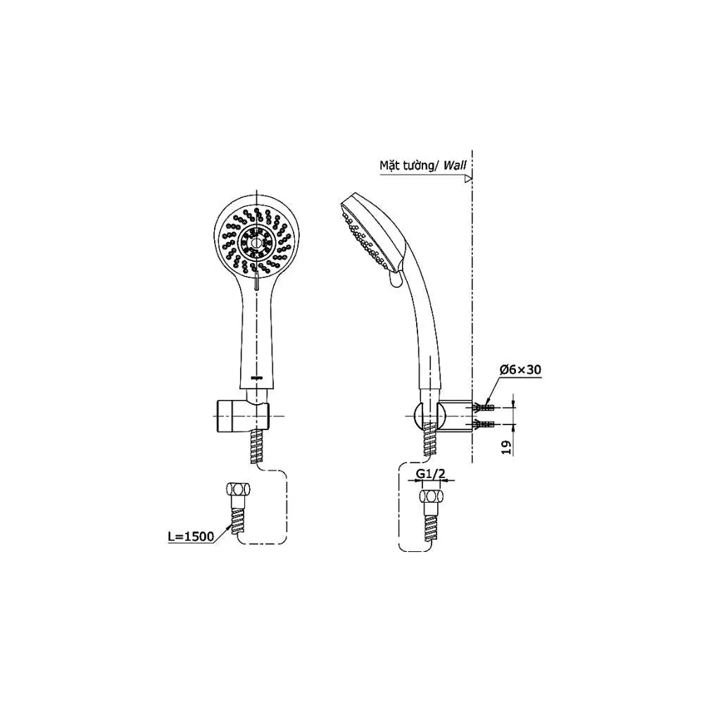 Ttmr302V Dgh108Zr Sen Tắm Gắn Tường