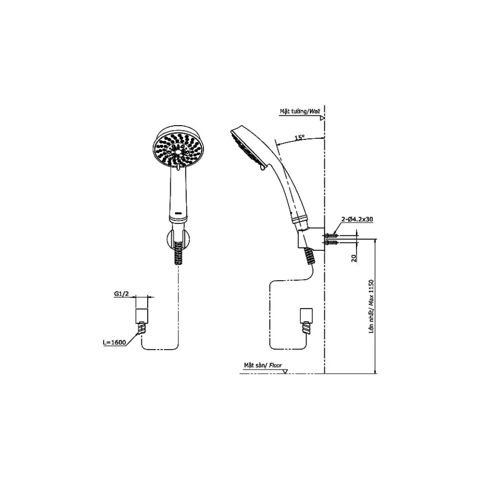 Ttmr302V Tbw03002B Sen Tắm Gắn Tường