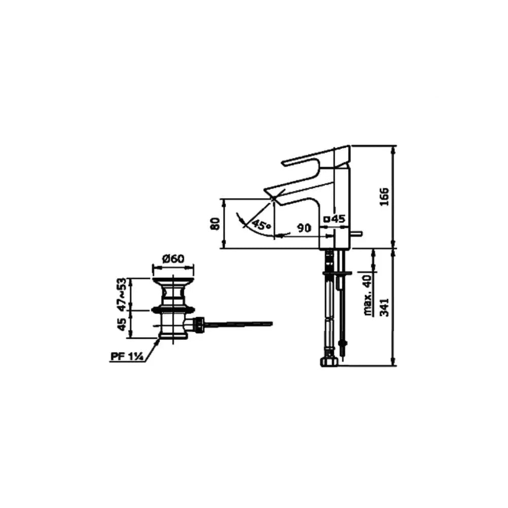 Vòi chậu gật gù nóng lạnh TX115LI | Thiết Bị Vệ Sinh TOTO