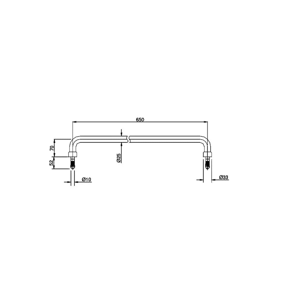 Thanh tay vịn TX3A3 | Thiết Bị Vệ Sinh TOTO