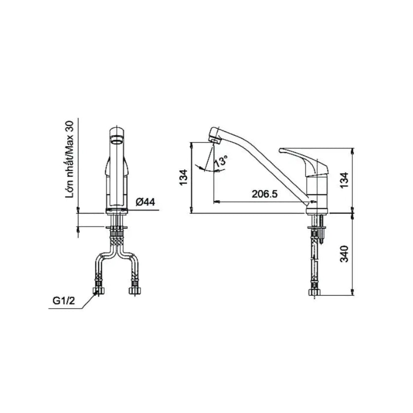 Tx604Kdn Vòi Bếp